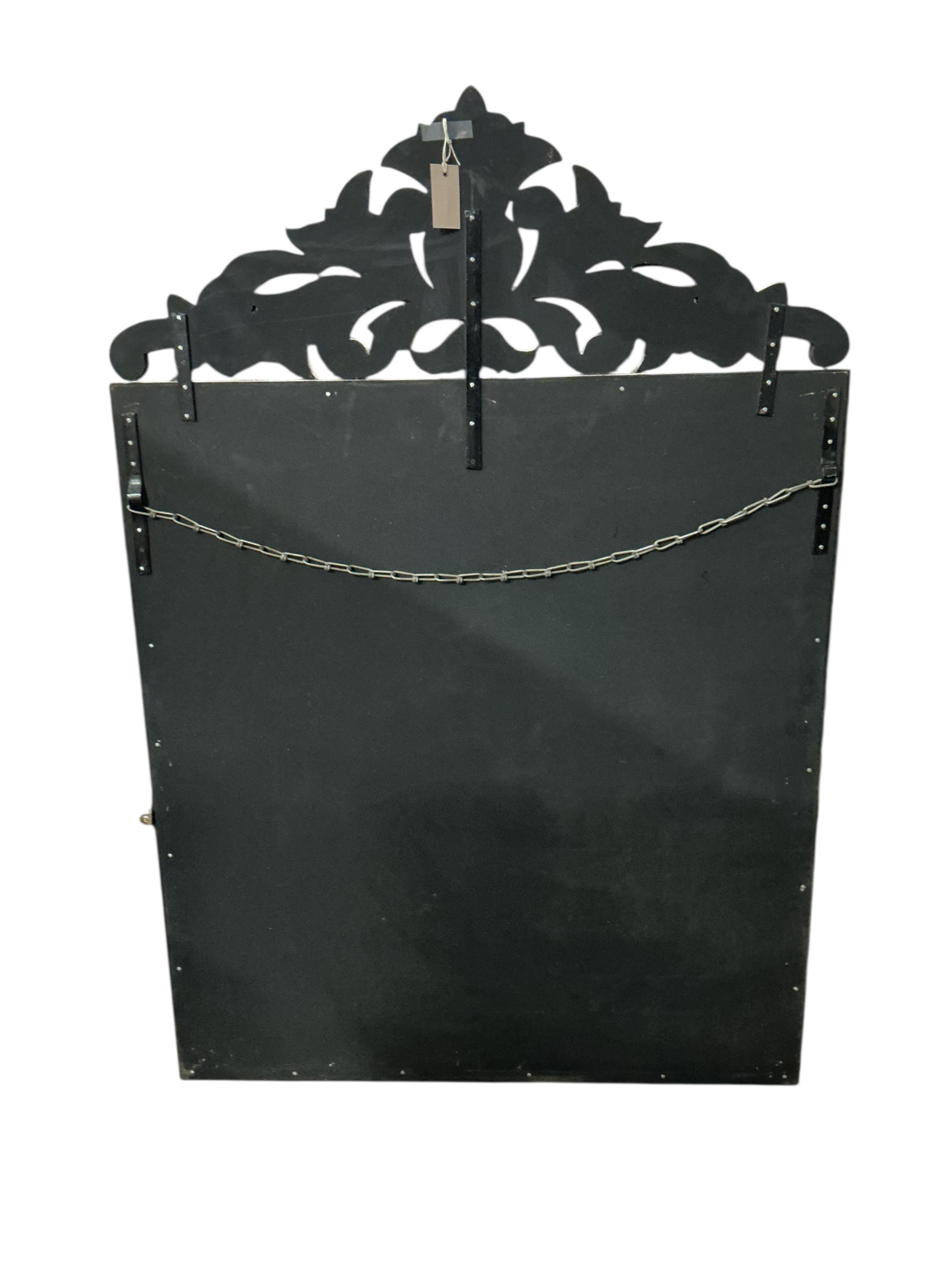 A Venetian wall mirror, width 92cm, height 136cm